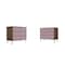Manhattan Comfort Rockefeller Dresser in Nature and Rose Pink, PK2 2-103GMC6 - alternate 1